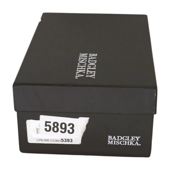 Badgley Mischka Womens Kai Heeled Sandal, Black Satin, 6.5 - Picture 8 of 8